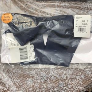 Marine blue satin sash bow